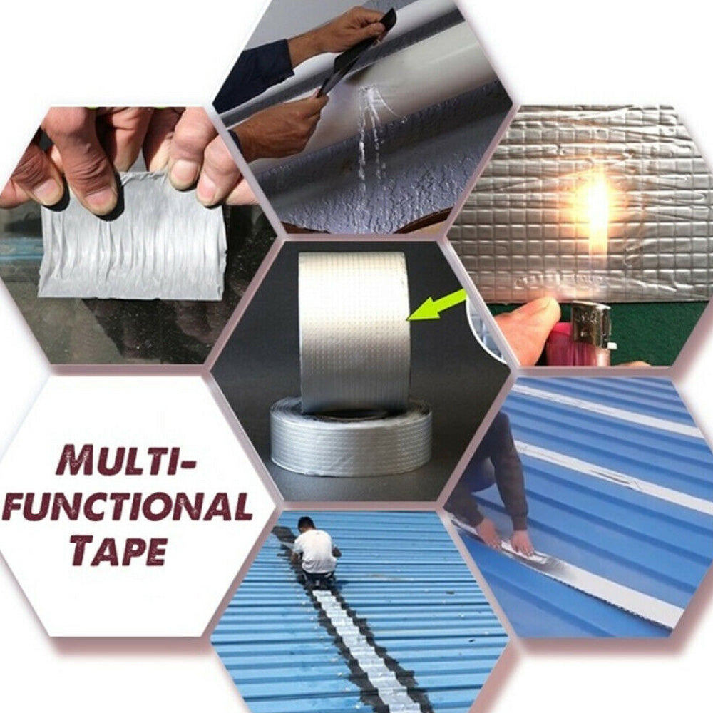 اللاصق الفضي المطاطي 10 متر