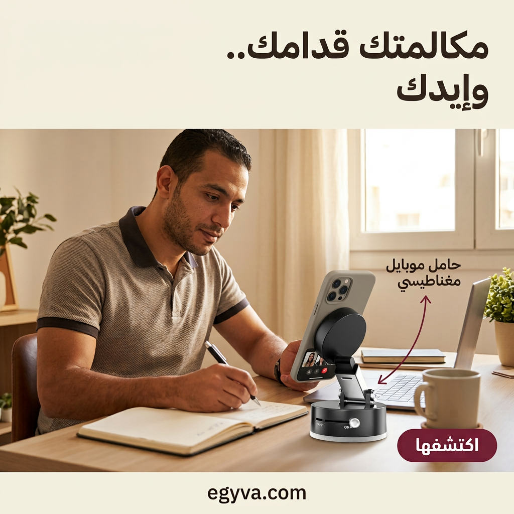 حامل موبايل مغناطيسي بالشفط 4×1 - creative 1